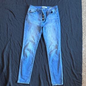 KanCan Medium Blue Button-Fly Jeans size 9/28
